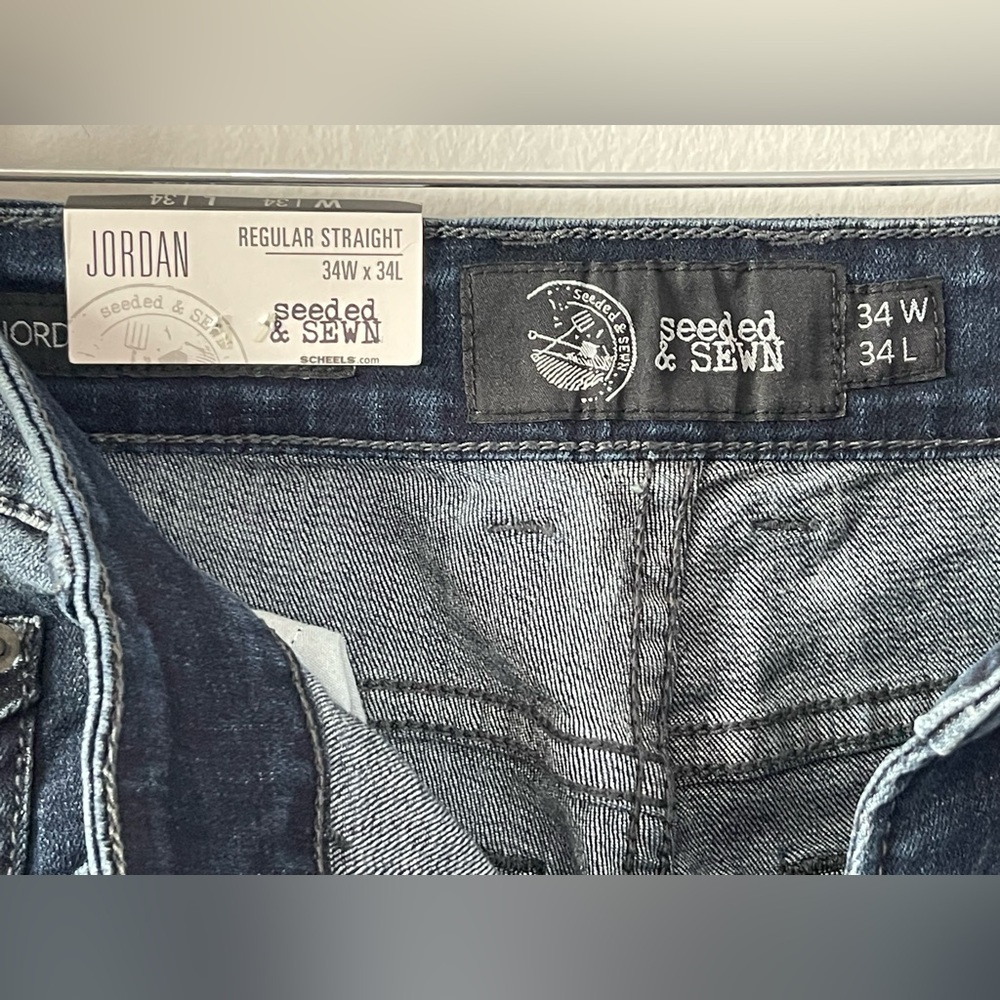 Jordan Men's Dark Blue Slim Jeans - Picture 6 of 11